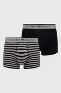 Majtki męskie - Emporio Armani Underwear bokserki 2-pack męskie kolor czarny - miniaturka - grafika 1