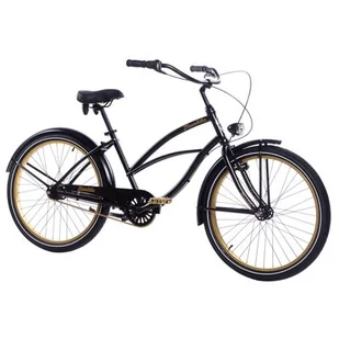 Plumbike La Donna Gold Black 7B 26 cali Czarny - Rowery - miniaturka - grafika 1