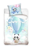 Pościel - Carbotex, Komplet pościeli bawełnianej Panda, 160x200 cm + 70x80 cm - miniaturka - grafika 1