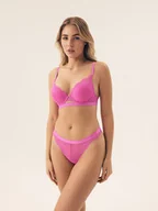 Biustonosze - Biustonosz push-up Ocrissa Bloovii ostry róż 75A - miniaturka - grafika 1