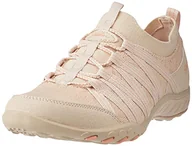 Kapcie damskie - Skechers Damskie kapcie Breathe-Easy First Light, naturalny, 35 EU - miniaturka - grafika 1