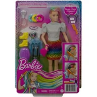 Lalki dla dziewczynek - Mattel Lalka Kolorowe włosy panterka GRN81 GRN81 - miniaturka - grafika 1