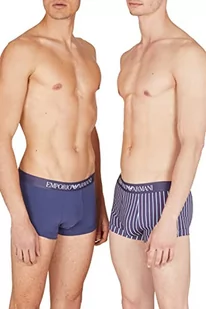 Emporio Armani Trunks męskie, Pionowy pasek/denim, S - Paski - miniaturka - grafika 1