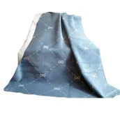 Koce - Koc bawełniany Original 150x200cm niebieski - miniaturka - grafika 1