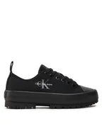 Trampki damskie - Calvin Klein Jeans Trampki Lugged Hybrid Laceup Ml Mtr YW0YW01505 Czarny - miniaturka - grafika 1