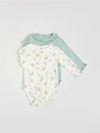 Komplety dla niemowląt - Reserved - Strukturalne body 2 pack - jasnozielony - miniaturka - grafika 1
