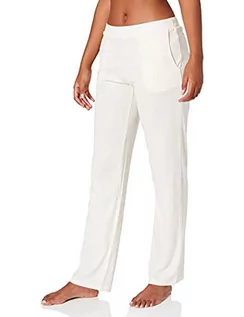 Spodnie damskie - Schiesser Damskie spodnie do spania, długie spodnie od piżamy, vanille, 36 - grafika 1