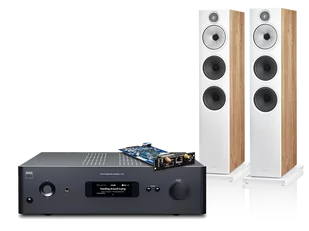 NAD C 399 (czarny) + MDC2 BluOS-D + 603 S3 (dąb) - Zestawy stereo - miniaturka - grafika 1