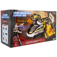 Jeździki dla dzieci - Jeździk z parkingiem 2w1 Policja czarna Maksik - miniaturka - grafika 1