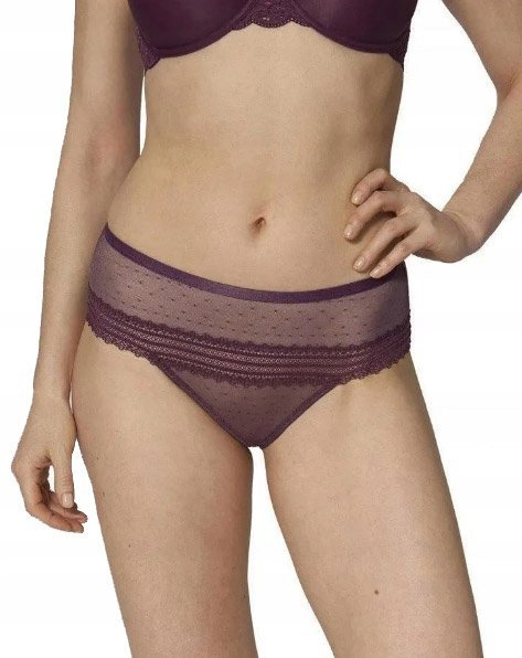 Majtki damskie koronkowe Triumph Tempting Tulle Maxi 00YQ 42 ( XL )