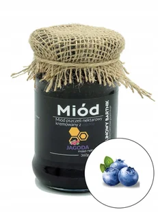 MIÓD Z JAGODAMI 360g - Tegoroczny zbiór 2024, z Polski - Miód - miniaturka - grafika 1