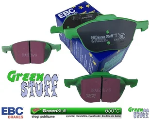 Przednie klocki GreenStuff + NAWIERCANE NACINANE tarcze hamulcowe 300mm EBC seria GD Ford Escape FWD 2013-2019 - Tarcze hamulcowe - miniaturka - grafika 8