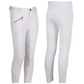 Bryczesy - Bryczesy młodzieżowe - QHP - białe - miniaturka - grafika 1