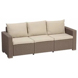 Sofa ogrodowa KETER California 3 Cappucino-beżowy - Sofy ogrodowe - miniaturka - grafika 1