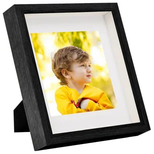 NA Ramka vidaXL Ramki 3D zdjęcia 20x20 cm 5 szt. czarne 28x28 cm 332745 - Ramki na zdjęcia - miniaturka - grafika 1