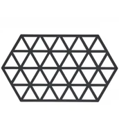 Podstawki pod garnki - Podstawka Zone Denmark pod gorące naczynia Triangles 24 cm czarna 330311 - miniaturka - grafika 1