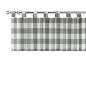 Zasłony - Dekoria Lambrekin na szelkach szaro biała krata 5,5x5,5cm) 390 × 40 cm Quadro 1358-136-13 - miniaturka - grafika 1