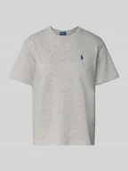 Koszulki i topy damskie - T-shirt z wyhaftowanym logo - miniaturka - grafika 1