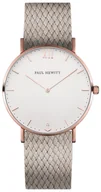 Zegarki męskie - Zegarek Paul Hewitt PH-SA-R-ST-W-25M Sailor Line Rose Gold White Grey - miniaturka - grafika 1