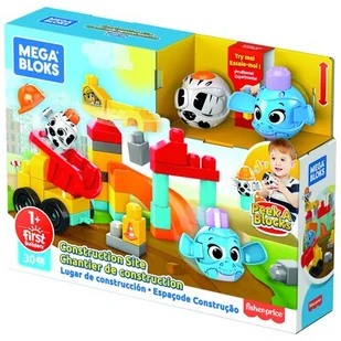 Mega Bloks Klocki „A kuku” Plac budowy wiek 12msc+ - Klocki - miniaturka - grafika 1