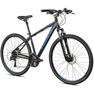 Rower crossowy INDIANA X-Cross 3.0 M21 męski Czarno-niebieski - Rowery - miniaturka - grafika 1