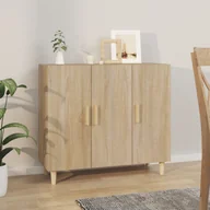 Komody - Lumarko Komoda, dąb sonoma, 90x34x80 cm, materiał drewnopochodny - miniaturka - grafika 1
