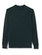 Swetry męskie - Gianni Lupo GL33398-F22 sweter męski, ciemnozielony, 3XL, ciemnozielony, S-4XL - miniaturka - grafika 1