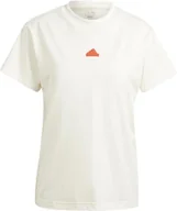Koszulki i topy damskie - adidas Damska koszulka z haftem, XS złamana biel - miniaturka - grafika 1