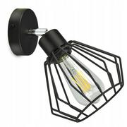 Lampy ścienne - Lampa Ścienna Kinkiet Loft Druciany Ruchomy LED - miniaturka - grafika 1