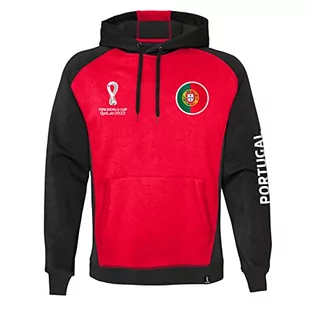 FIFA Męska bluza z kapturem Official World Cup 2022, męska, Canada, rozmiar XL (DE), czerwona, XXL, czerwony, XXL - Bluzy męskie - miniaturka - grafika 1