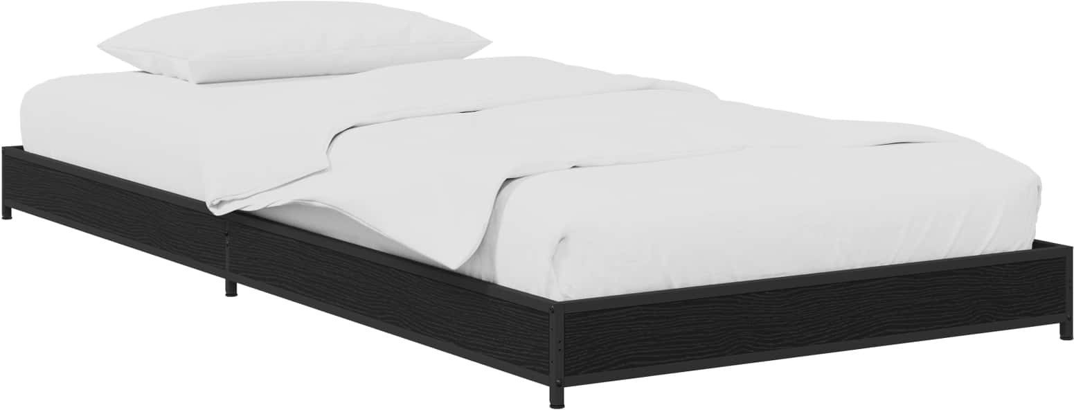 vidaXL vidaXL Ramka łóżka Czarny dąb 80 x 200 cm Drewno inżynieryjne