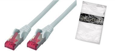 Shiverpeaks BS75711- AW - RJ- 45 - RJ- 45 - Male/Male - Cat6a - S/FTP S- STP - white BS75711- AW