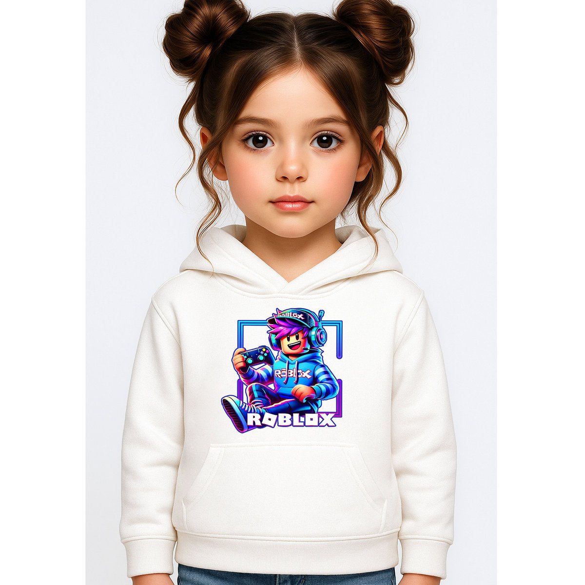 BLUZA DZIECIĘCA Z KAPTUREM ROBLOX GRACZ 110-116 DLA DZIECKA PREZENT