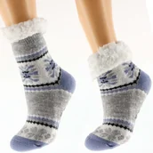 Skarpetki dla dzieci - Skarpetki Dziecięce Zimowe Grube Antypoślizgowe 32-35 CAMBELL - miniaturka - grafika 1