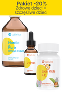 Suplementy naturalne - Pakiet -20%: Zdrowe dzieci = szczęśliwe dzieci Pakiet Calivita -20%: Nordic Pure Omega 3 liquid + D-Drops liquid vitamin D + Lion Kids +C - miniaturka - grafika 1
