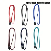 Inne - TEMU 4 szt. Wygodne Paski do Okularów Zapobiegające Zgubieniu - Wszechstronne Modne Smycze do Czytania i , Miękkie Elastyczne Nylonowe Uchwyty na - miniaturka - grafika 1