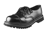 Botki męskie - glany GRINDERS - REGENT (CS STC BLACK) 3-dziurkowe-47 - miniaturka - grafika 1