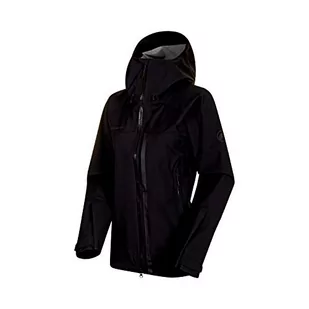 Mammut Damska kurtka Masao z kapturem typu hardshell z kapturem, czarna, L - Kurtki damskie - miniaturka - grafika 1