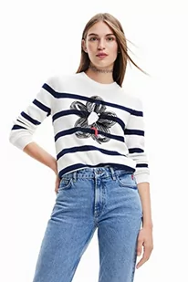 Desigual Bluza damska, niebieski, XL - Bluzy damskie - miniaturka - grafika 1