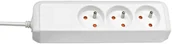 Przedłużacze i rozgałęźniki - Brennenstuhl 1157494 rozgałęziacz 1,5 m 3 x gniazdo sieciowe  Biały - miniaturka - grafika 1