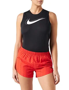 Nike Szorty damskie W Nk Df Icnclsh Tempo Lx, Chile Red/Black, M - Spodenki damskie - miniaturka - grafika 1
