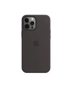 Etui do iPhone 12 Pro Max Apple Silicone Case z MagSafe - czarne - Etui i futerały do telefonów - miniaturka - grafika 1