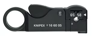 Knipex 16 60 05 SB Czarny narzędzie do zdejmowania izolacji, Rozbiórki / Abmantelungswerkzeug - Kombinerki i obcęgi - miniaturka - grafika 1