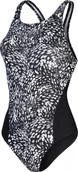 Stroje kąpielowe - Speedo Damski strój kąpielowy Speedo ALOV DIGI RB 1PC AF black/usa charcoal/shark grey/white rozmiar 34 - miniaturka - grafika 1