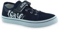 Buty dla dziewczynek - Trampki dziewczęce do szkoły Axim 23756 Granatowe - miniaturka - grafika 1