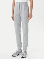 Spodnie sportowe damskie - Champion Spodnie dresowe 118101 Szary Slim Fit - miniaturka - grafika 1