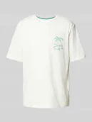 Koszulki męskie - T-shirt z wyhaftowanym detalem model ‘MILO’ - miniaturka - grafika 1