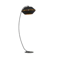 Lampy stojące - Lampa podłogowa PIANO LP E27 - czarny/złoty - miniaturka - grafika 1