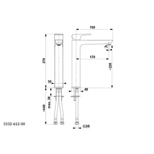 KFA Mokait 553261200 - Baterie umywalkowe - miniaturka - grafika 3