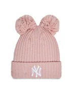 Czapki damskie - New Era Czapka Wmns Double Pom Nyy 60364289 Różowy - miniaturka - grafika 1